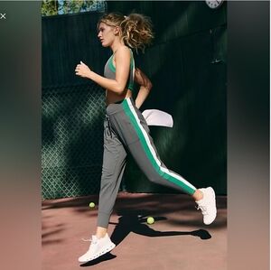 NWT Free People Movement Never Better Colorblock Slim Jogger Dark Shadow Medium